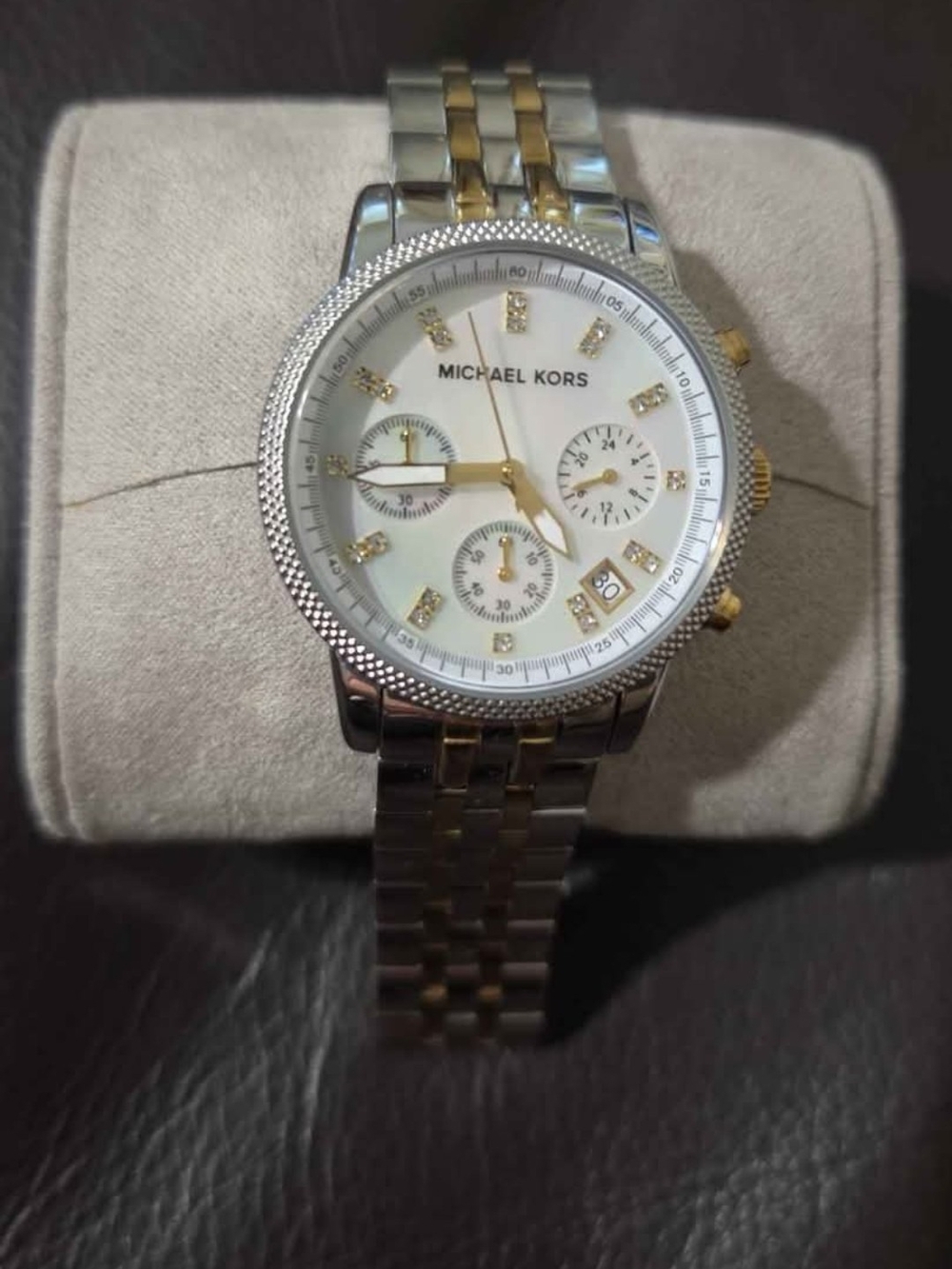 Michael Kors Two-Tone Gold and Silver Women's Chronograph Watch